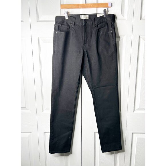 Everlane The Slim 4-Way Stretch Black Denim Organic Jeans Men's Size 33 x 32 NWT